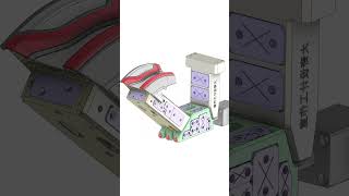 Injection mold The core-pulling slider structure of the tail lamp oil cylinder in the plastic mold