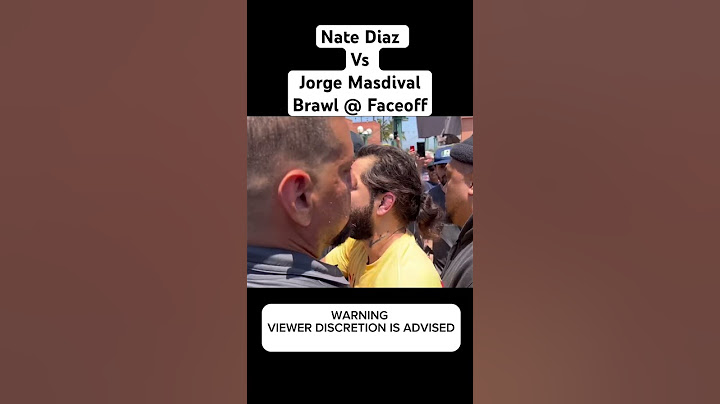 Nate Diaz vs Jorge Masdival Boxing Faceoff Brawl #boxing #brawl #natediaz #masvidal #fightvideos