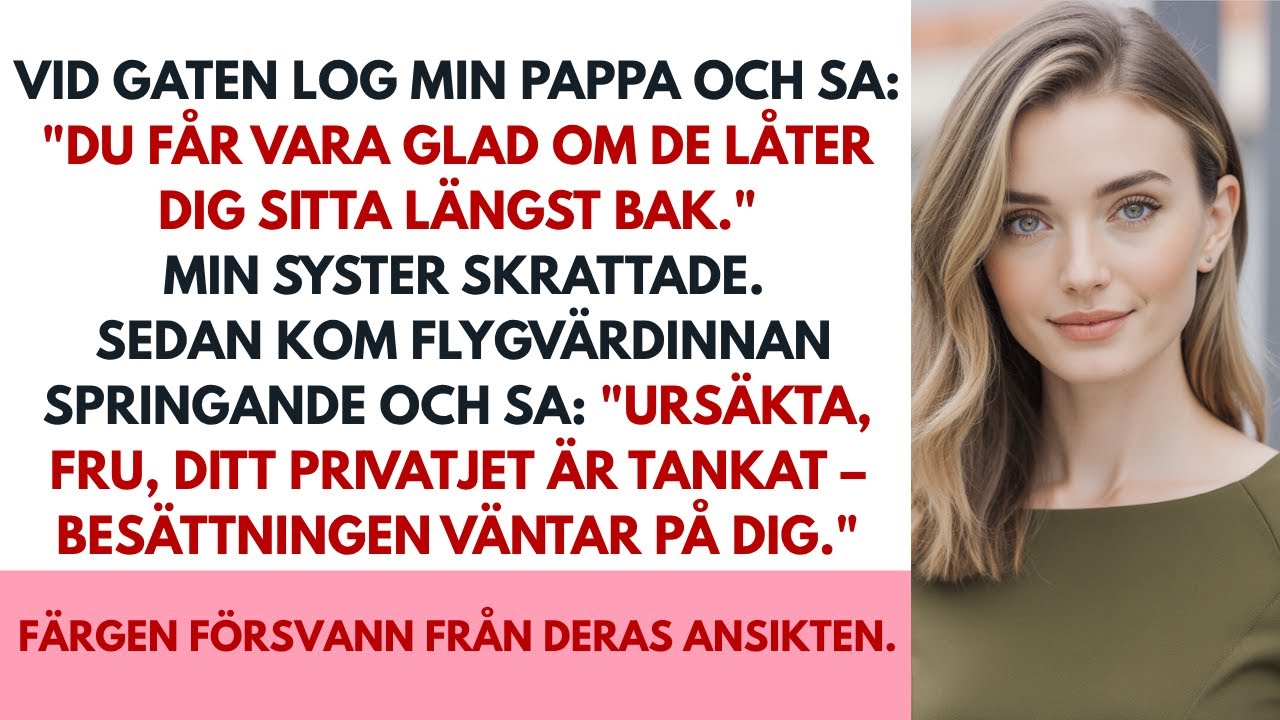 Min familj skrattade åt min biljett – tills personalen sa: ”Ert privatjet står redo, fru.”