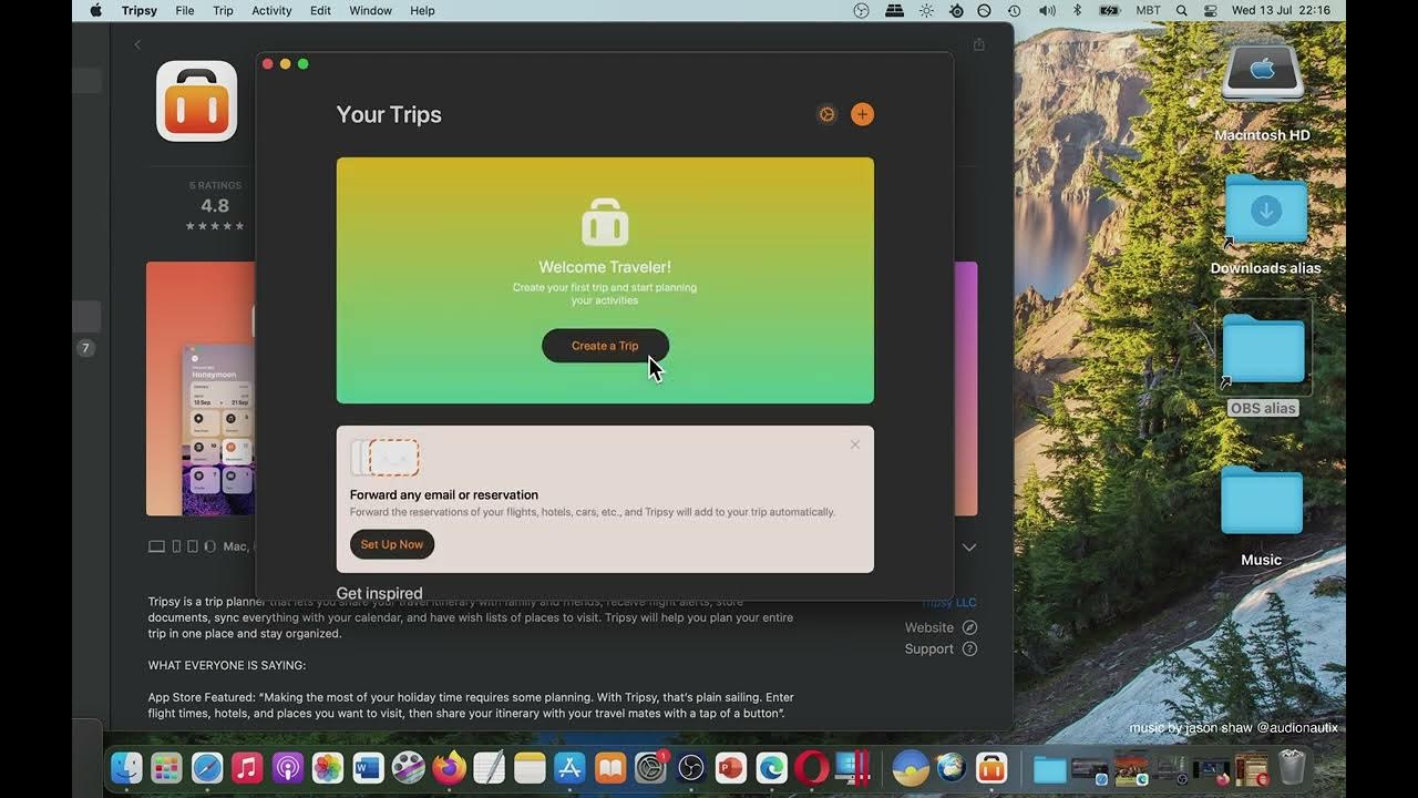 Tripsy Travel Planner App [MAC] Basic Overview Mac App Store YouTube