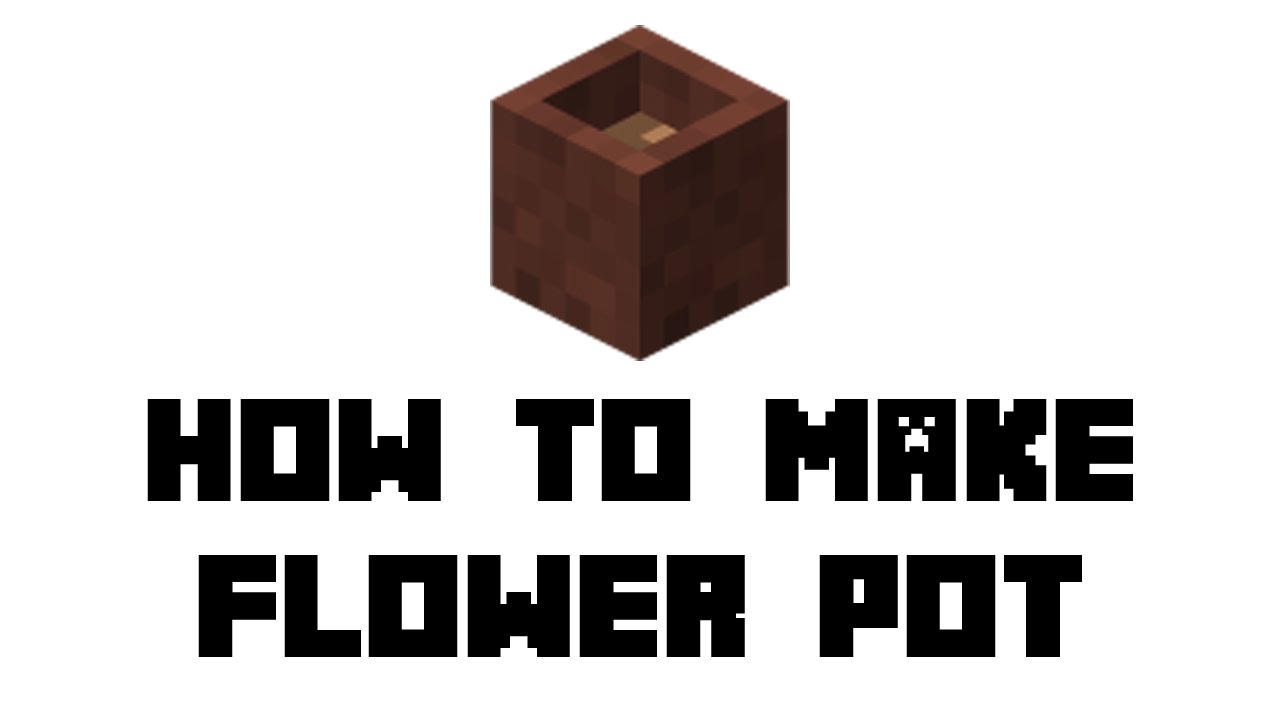 Minecraft Survival How To Make Flower Pot Youtube
