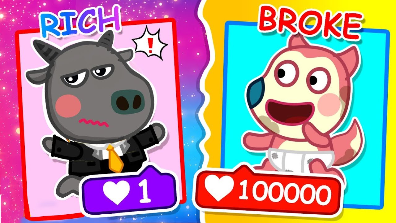 Siapa Yang Lebih Disukai? Bayi Pando Kaya Atau Bayi Jenny Miskin Memakai Popok? 💖 | Wolf Indonesia