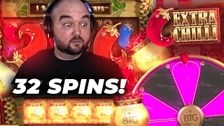 INSANE *32 SPINS* ON EXTRA CHILLI! (HUGE PAYOUT) screenshot 1