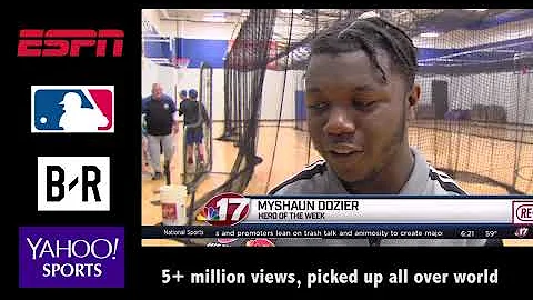 Armless baseball player Myshaun Dozier goes viral