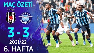 Beşiktaş 3-3 Adana Demirspor MAÇ ÖZETİ | 6. Hafta - 2021/22 Resimi