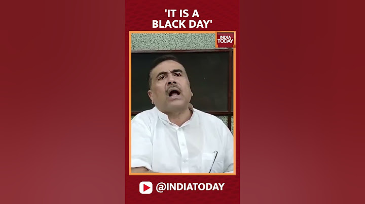'It is a Black Day': West Bengal's Leader of Opposition Suvendu Adhikari Slams TMC Govt | #shorts