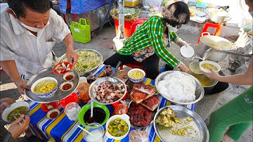 Quán bún cá lề đường bán siêu nhanh chỉ trong 2 tiếng, rau ăn thêm thoả thích không tính tiền