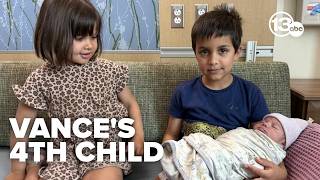 JD Usha Vance welcome baby boy first child born to sitting VP in 150 years