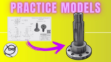 2D Drawing to 3D CAD - PRACTICE MODEL- Exercises for Onshape, SolidWorks - STEPPED BASE
