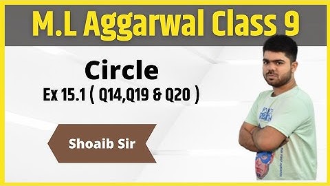 Class 9 | M.L  Aggarwal | Circles | Ex 15.1 | Part 05