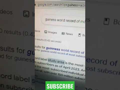 WE HAVE GUINNESS WORLD RECORD OF MOST SUBSCRIBERS ON YT Guinessworldrecordholder Shorts Subscribe