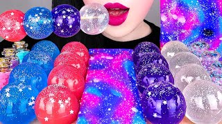 ASMR GALAXY CANDY, PLANET JELLY, NOODLE JELLY, PURPLE FOOD*MOST POPULAR FOOD GALAXY DESSERTS MUKBANG