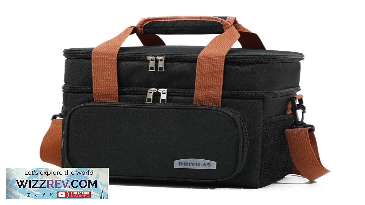 IPRee Portable Double Layer Lunch Bags Food Box Camping Oxford Backpacks Icebox Review