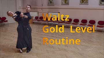 Waltz Gold Level Choreography | Fallaway Whisk, Quick Open Reverse Turn