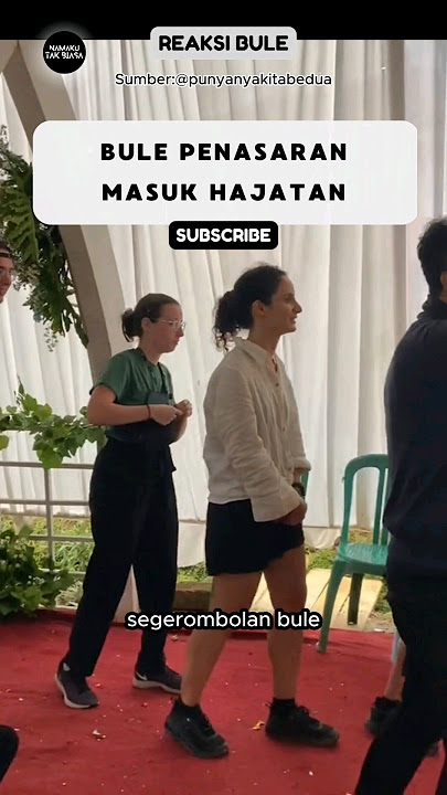 Bule Siapin Amplop Biar Bisa Masuk Hajatan‼️ #reaksibule #buleriview #shorts #viralvideo