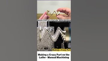Making a Crazy Part on the Lathe - Manual Machining.#usa