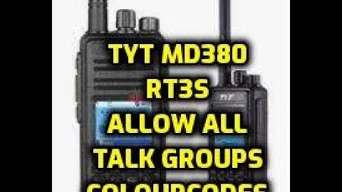 Retevis RT3S allow all talk groups (Promiscous)