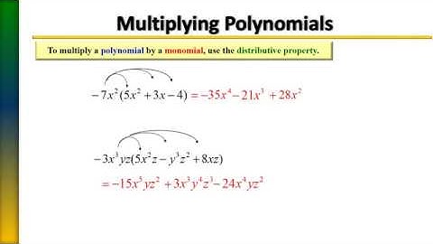 Multiplying Polynomials using Distributive Property
