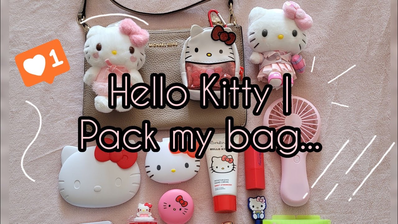 Hello Kitty | ♡Pack my bag♡🧁💕🎀 - YouTube