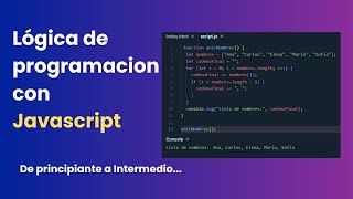Logica de programacion P#1 | Tu Primer Programa en JavaScript: ¡Hola Mundo!