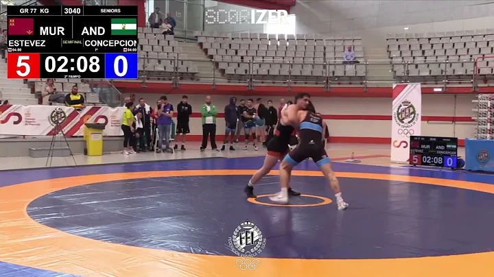 1/2 GR - 77Kg: ESTEVEZ MARIN, JOSE MIGUEL (MUR) CO...