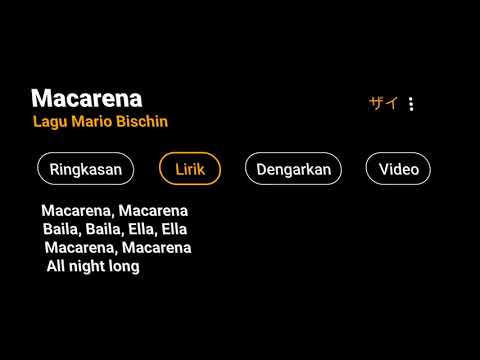 Macarena || Ccp Mentahan overlay lirik lagu Mario bischin (Goggle)