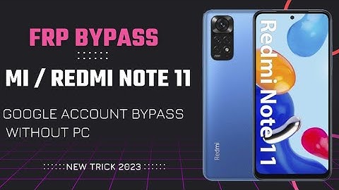 Redmi Note 11 FRP Bypass MIUI 13 | MI Note 11 FRP New Trick 2023 Google Account Bypass Without PC✔