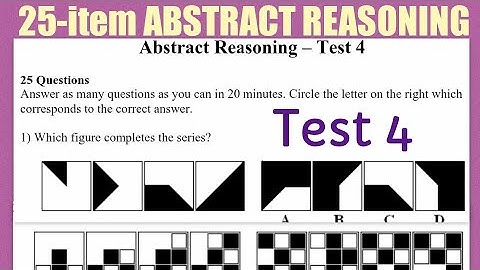 25-item ABSTRACT REASONING Test 4 [AFPSAT, NAPOLCOM, UPCAT, College Entrance Test, Employment]