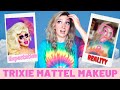 I tried to do TRIXIE MATTEL Makeup!!! | Irene Walton