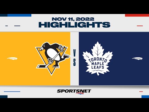 NHL Highlights | Penguins vs. Maple Leafs - November 11, 2022