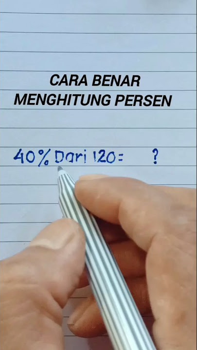 CARA MENGHITUNG PERSEN #shorts #trikmatematika