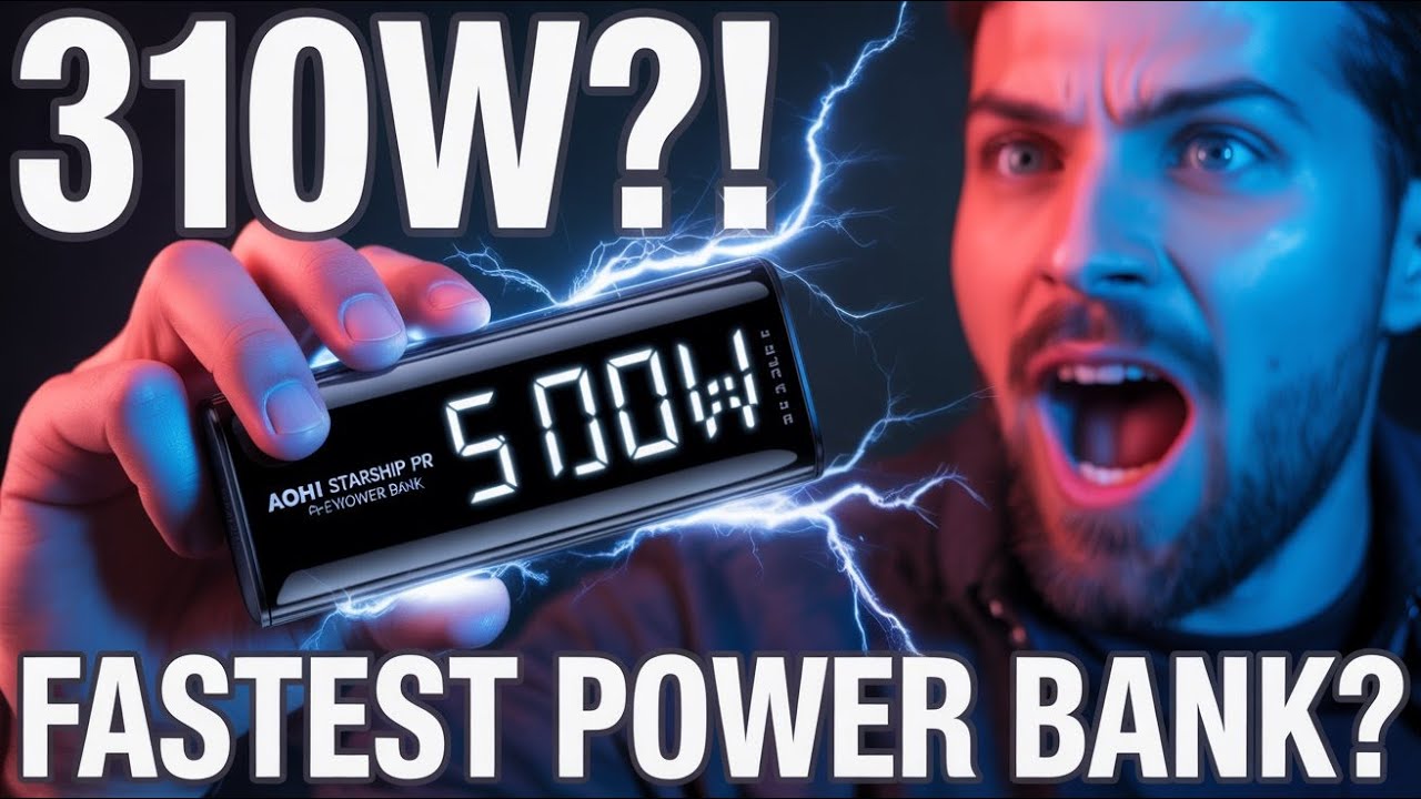 AOHI Starship Pro 310W Power Bank Review – 140W Dual PD 3.1 Fast Charging + 180W Super-Fast Recharge
