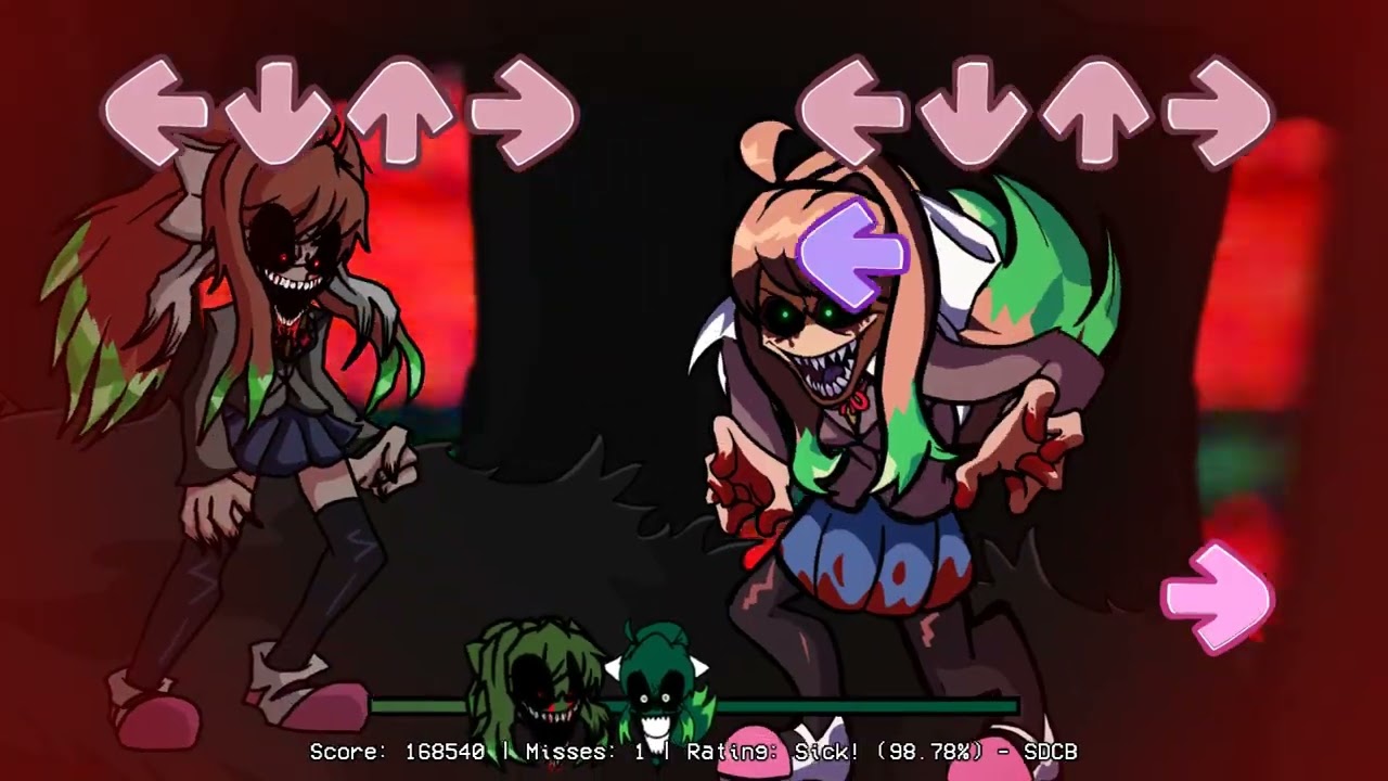 Monika.exe v1 vs Monika.exe v2