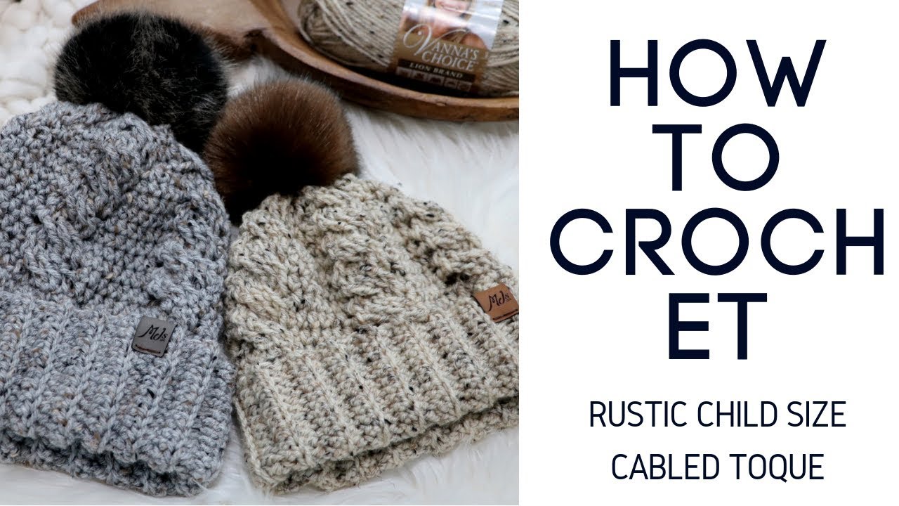 How to Crochet a Cabled Hat - YouTube