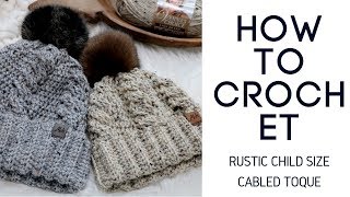 How to Crochet a Cabled Hat