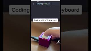Using morse code to type on a 1% keyboard.
