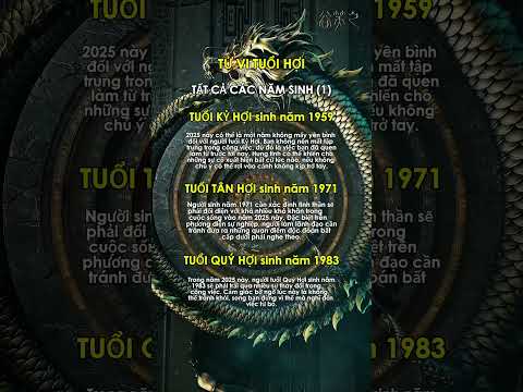 Tử vi tuổi Hợi tất cả c&aacute;c năm sinh (1) #tuvi #tracuulasotuvi #tuvi12congiap #lasotuvi