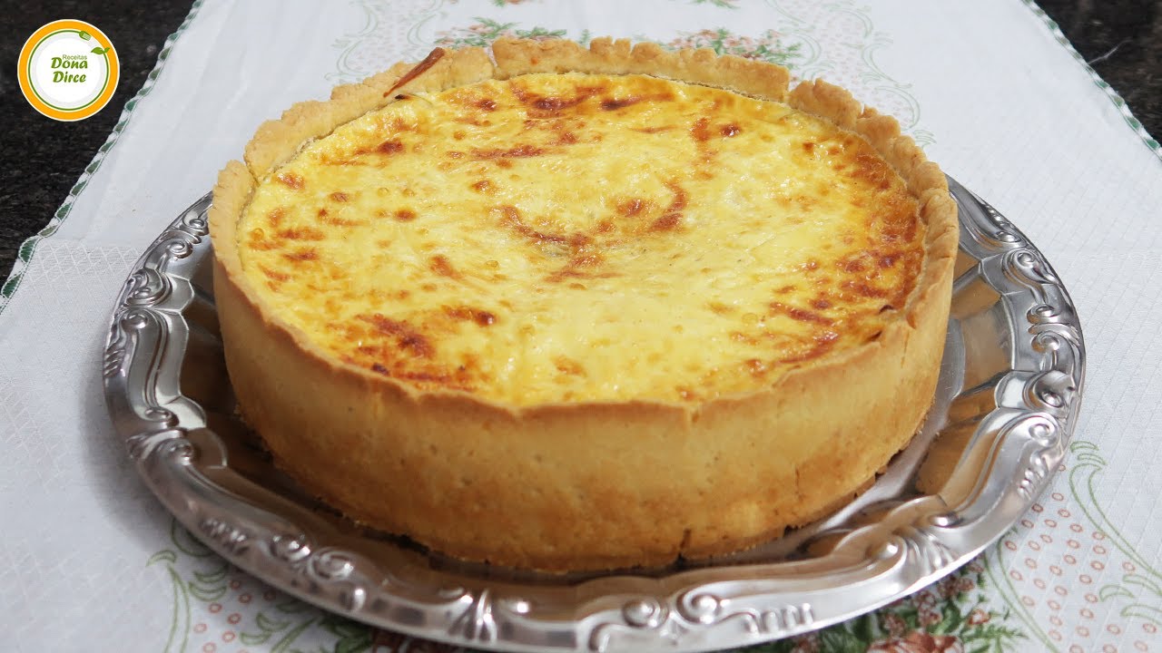 TORTA QUICHE DE CEBOLA | TORTA CREMOSA DE CEBOLA | MASSA PARA TORTA SALGADA | RECEITA DE TORTA #642