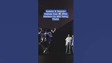 Kyuhyun & Yesung’s Helpless Gaze 😂 While Members Go Wild Taking Photos