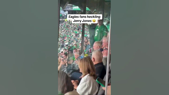 Eagles fans really heckled Jerry Jones 😂 🦅#Cowboys #Eagles #NFL