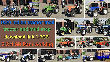 fs20 new indian tractor mod download // new tractor and mud map 🗾 // #fs20