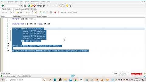 ABAP TUTORIAL FOR FRESHERS | BEGINNNERS  || Class 8 || Subroutine with parameter and Table Type New
