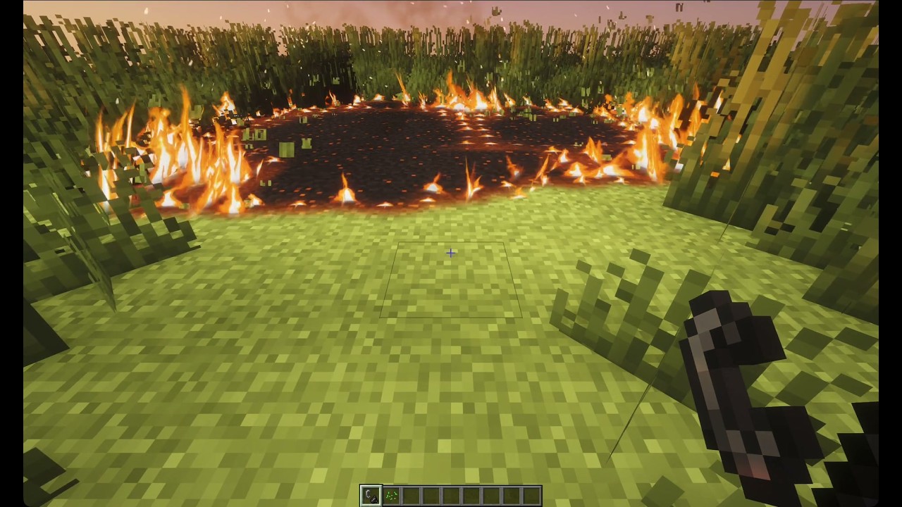 Realistic Fire Physics V2 | Minecraft Wildfires & Falling Trees - YouTube