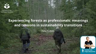 Researcher’s Voice - Experiencing Forests As Professionals In Sustainability Transitions