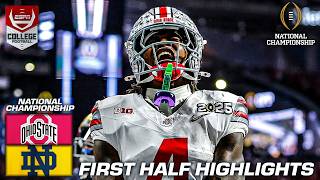CFP National Championship HALFTIME HIGHLIGHTS: Ohio State Buckeyes vs. Notre Dame Fighting Irish 🎥