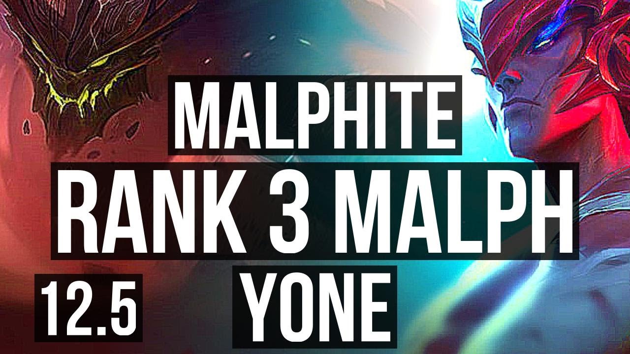MALPHITE vs YONE (MID) | Rank 3 Malph, 11/4/10, Dominating | BR Challenger | 12.5