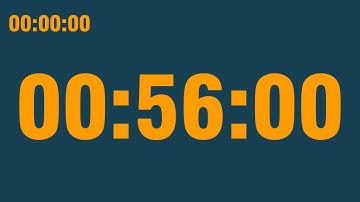 56 minute timer (with end alarm, time elapsed and progress bar)