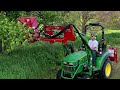 Mow Tree Limbs From Tractor! Loader Mounted Rotary Cutter!