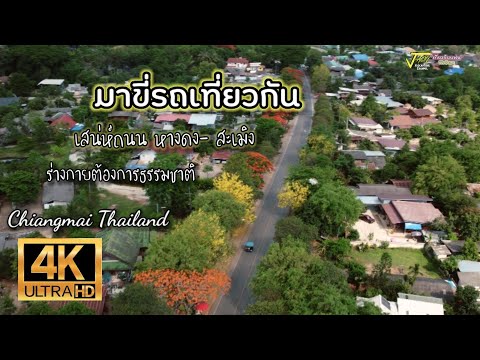 4K Thailand /ขี่รถเที่ยวถนนที่สวยทุกฤดู / หางดง-สะเมิง / ที่นี่เชียงใหม่