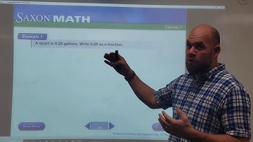 Lesson 35: Writing decimal numbers as fractions, part 1 (Saxon Math, Level 6)